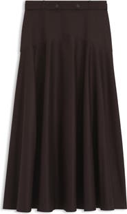 BOSS Vusola Stretch Cotton Maxi Skirt