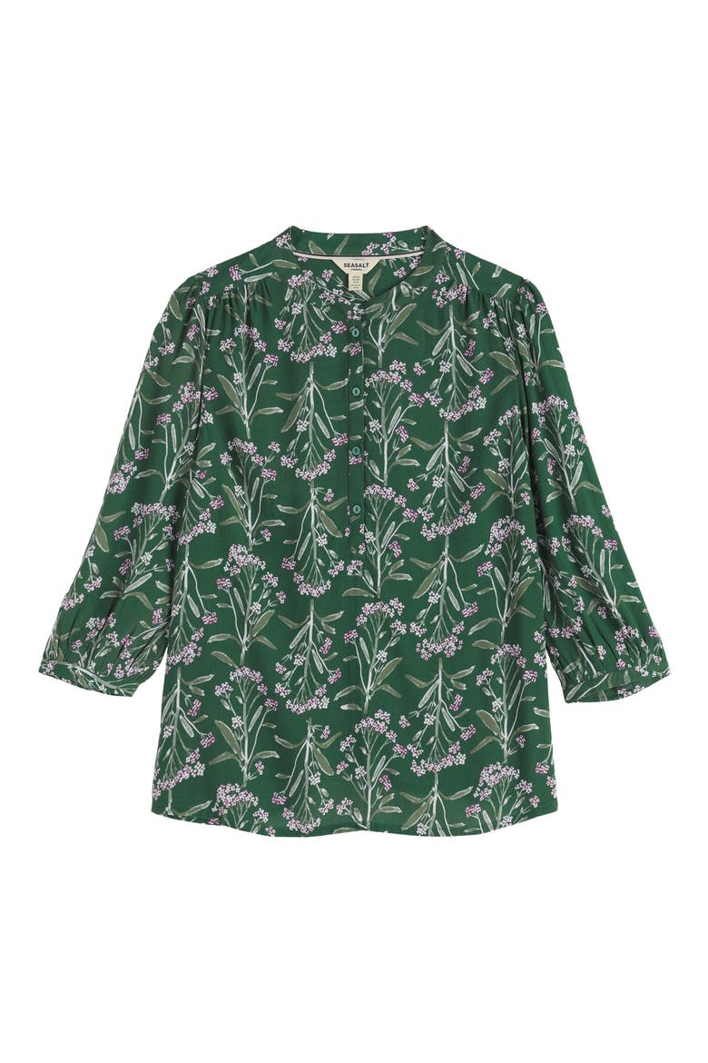 Willow Floral Print Popover Top, Alternate, color, YARROW STUDY TREETOP