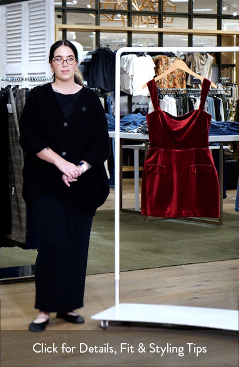 Bethany Velvet Skort Romper, sales video thumbnail