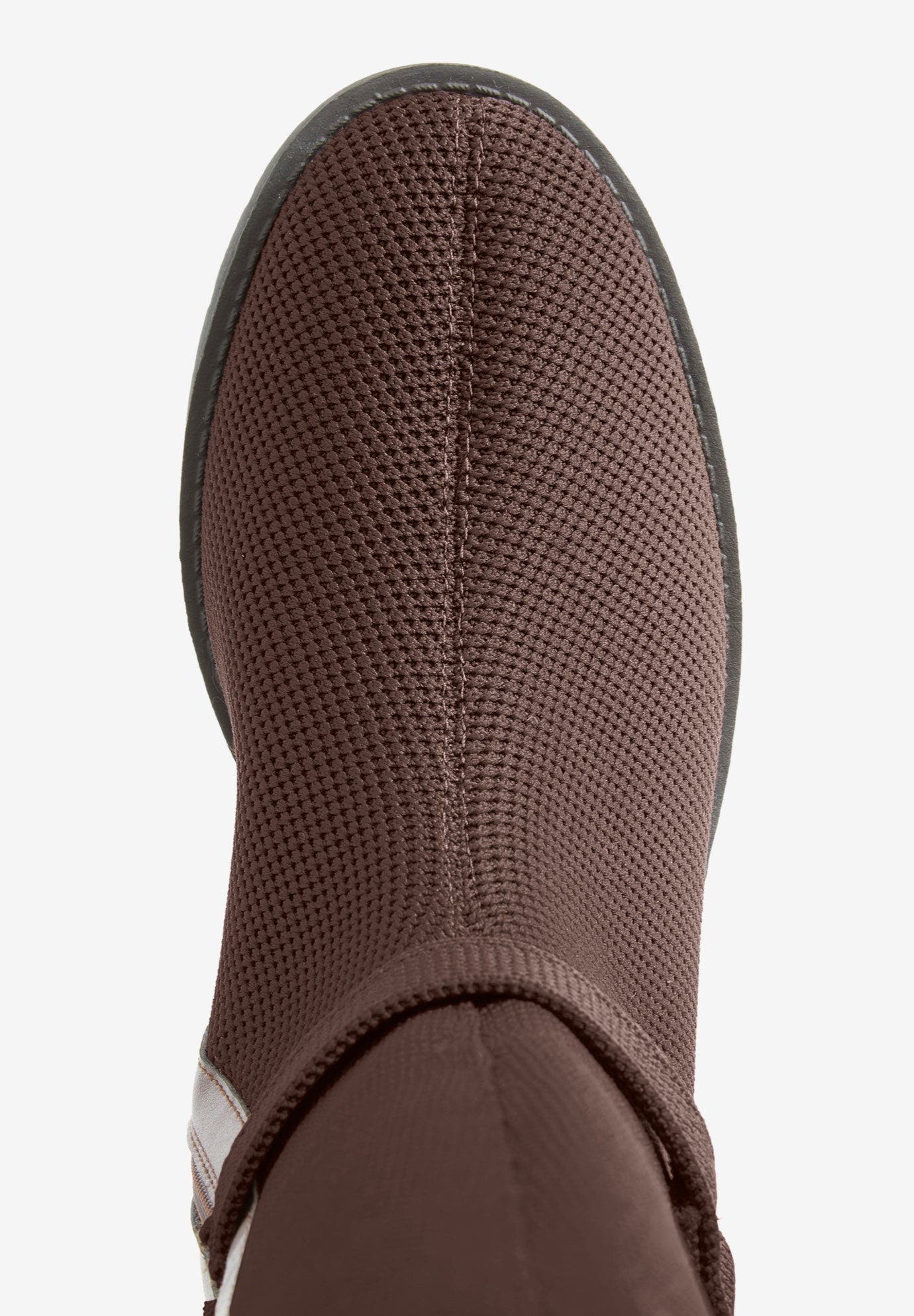 The Geraldine Stretch Wide Calf Boot, Alternate, color, CHOCOLATE