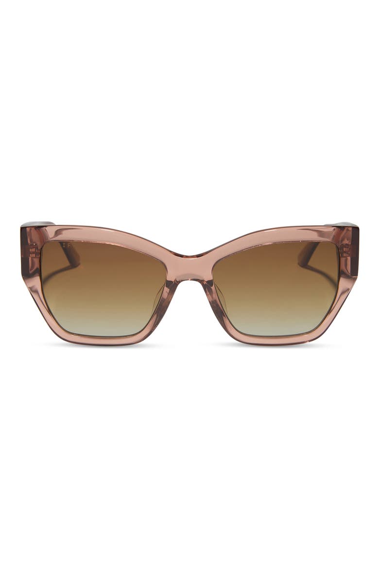 Vivienne 56mm Cat Eye Sunglasses, Main, color, CAFE OLE / BROWN GRADIENT