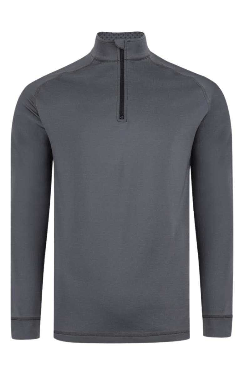 Swannies Graham Quarter Zip Golf Pullover, Alternate, color, Heather Charcoal-Black