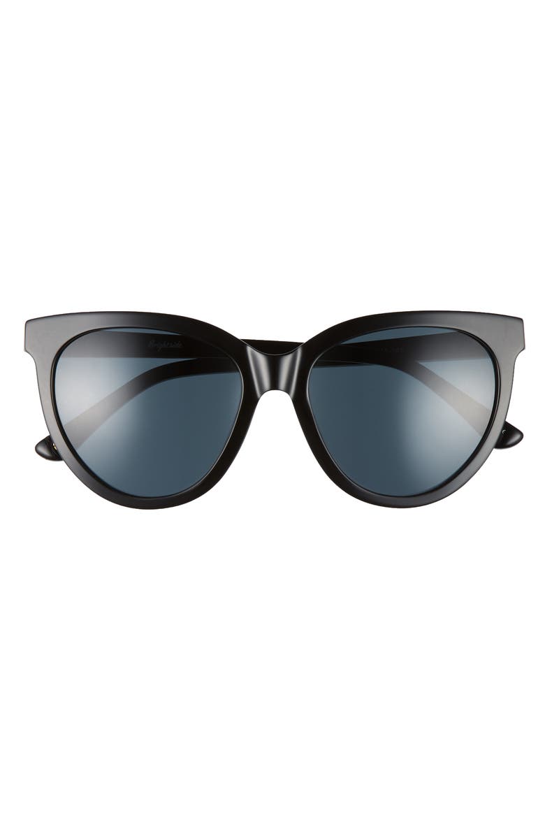 Beverly 55mm Cat Eye Sunglasses, Alternate, color, BLACK/ GREY