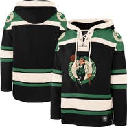 '47 Men's '47 Black Boston Celtics Logo Superior Lacer Hoodie