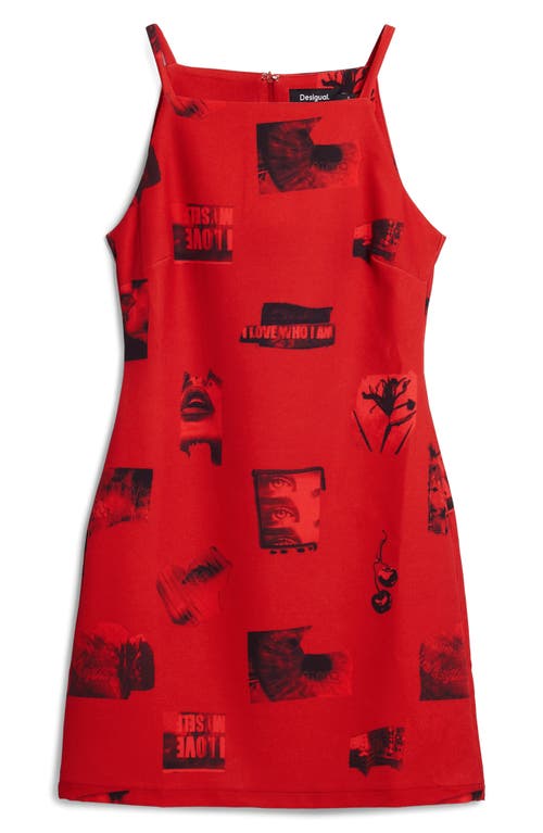 Desigual Sleeveless Minidress In Red