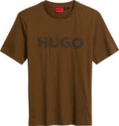HUGO Dulivio Herringbone Logo Graphic T-Shirt
