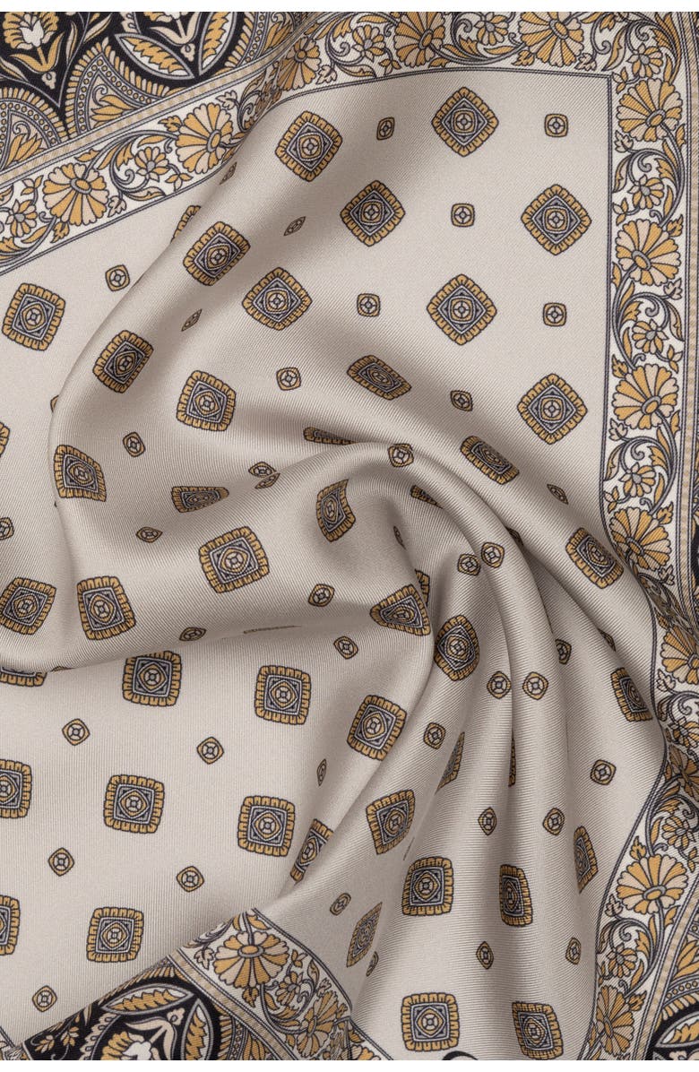 Elizabetta Savino - Silk Pocket Square for Men, Alternate, color, Light Grey