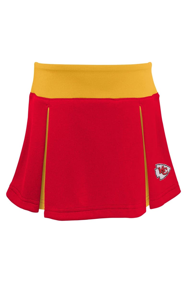 Girls Preschool Red Kansas City Chiefs Spirit Cheerleader Two-Piece Set with Bloomers, Alternate, color, Red