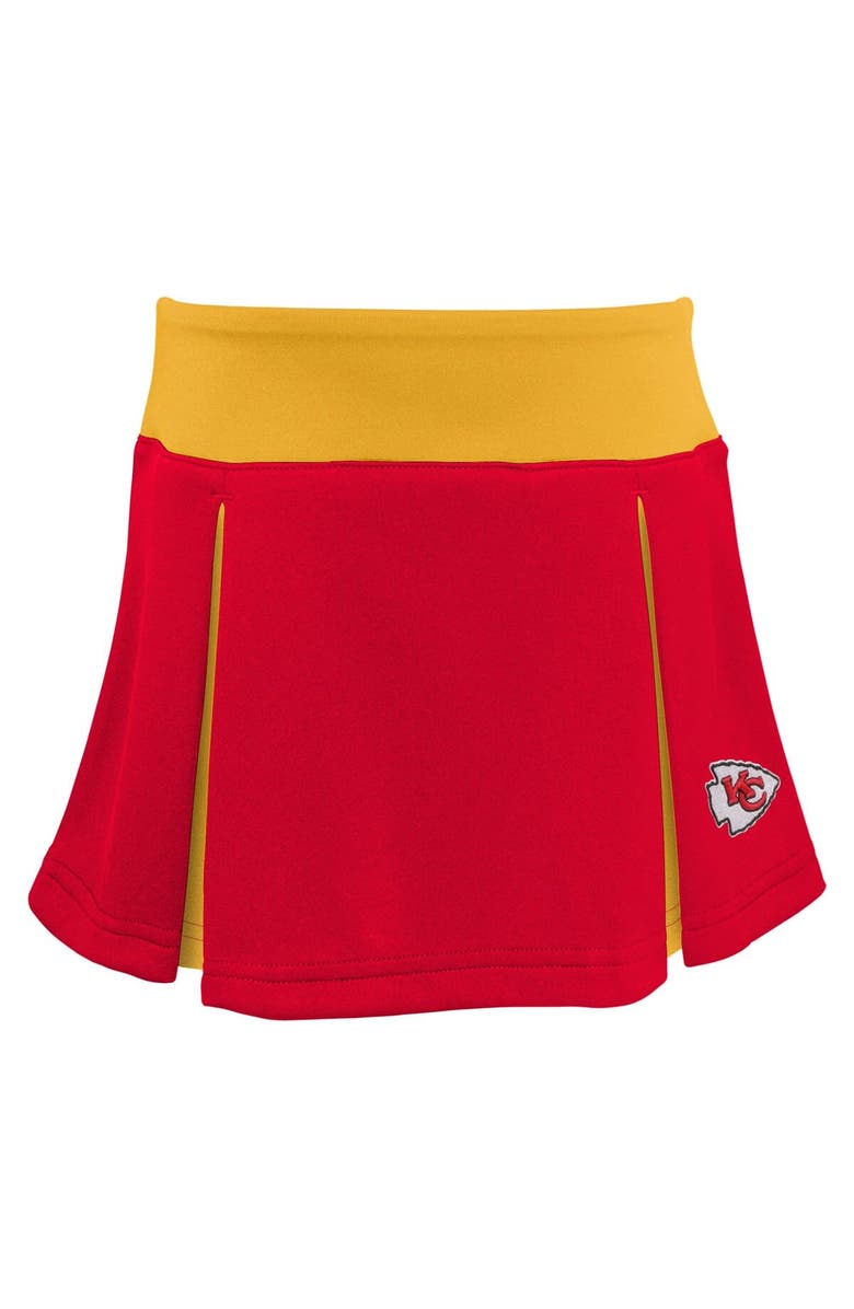 Outerstuff Girls Preschool Red Kansas City Chiefs Spirit Cheerleader Two-Piece Set with Bloomers, Alternate, color, Red