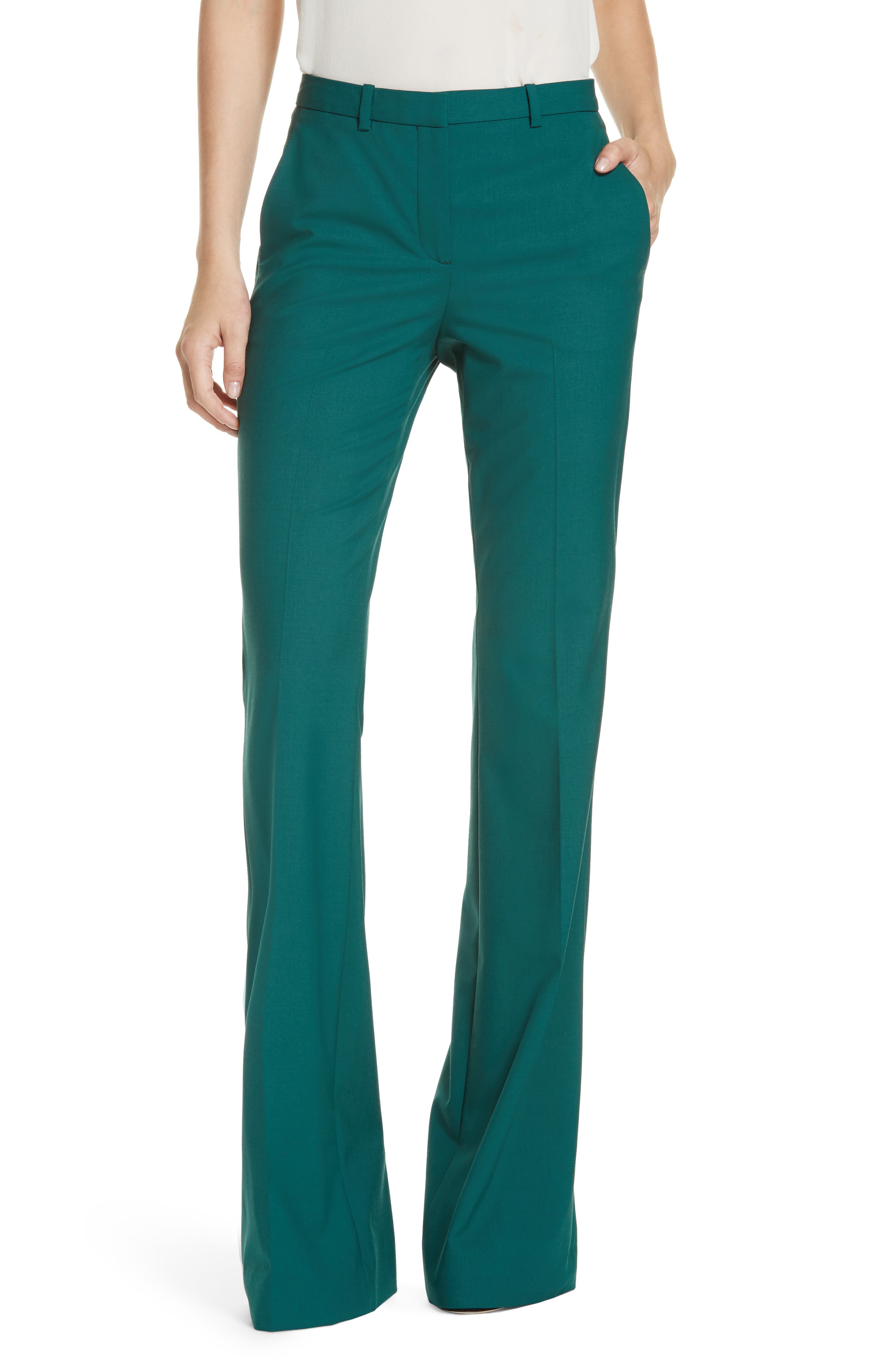 Theory Demitria 2 Stretch Good Wool Suit Pants (Women) | Nordstrom