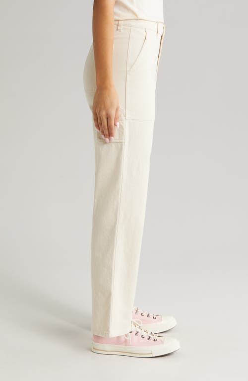 Brixton Alameda Cotton Utility Pants In Brown