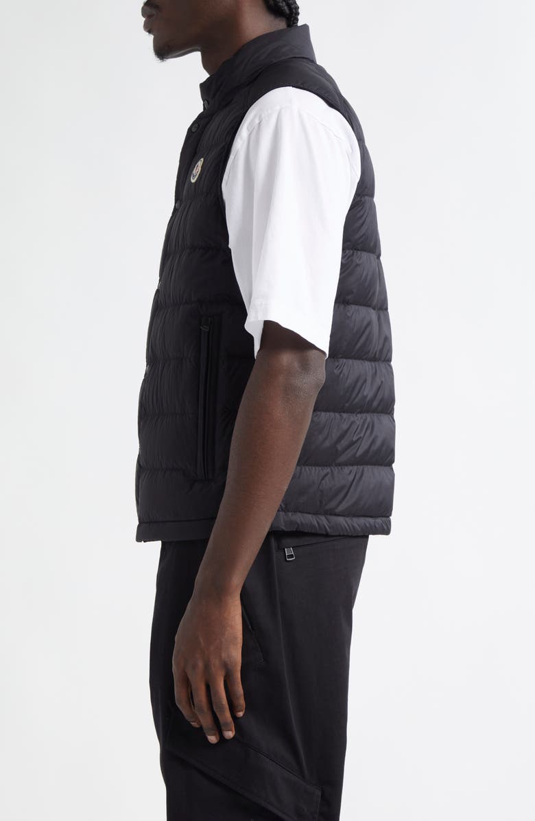 Moncler Barthe Down Puffer Vest, Alternate, color, Black