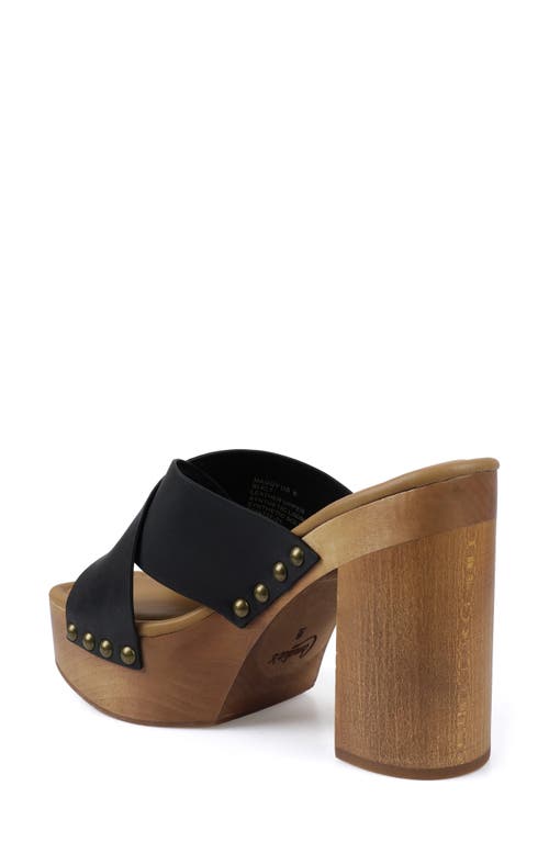 Candies Candie's Maggy Platform Slide Sandal In Black