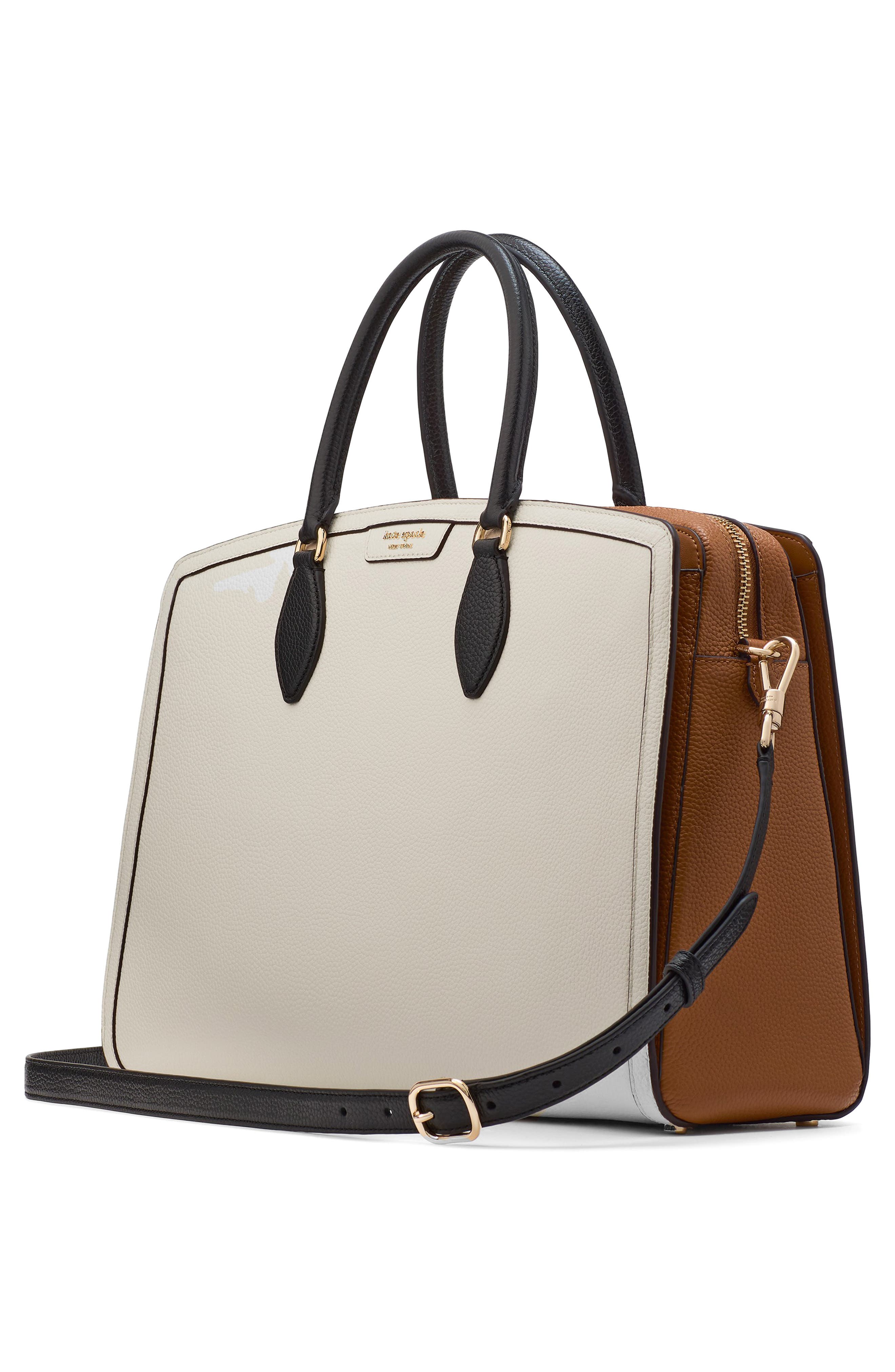 Kate Spade New York hudson colorblock pebble leather satchel, Alternate, color, 