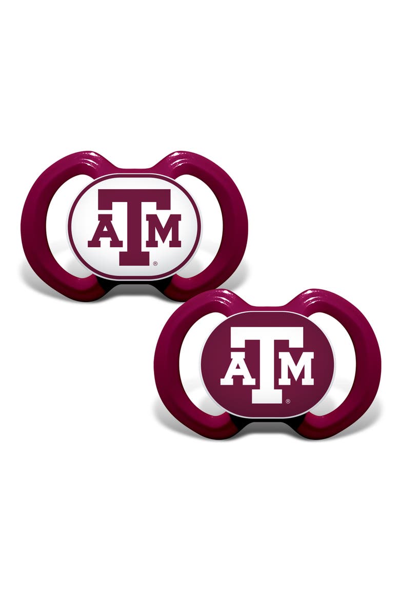 Texas A&M Aggies Pacifier 2-Pack, Main, color, Multicolor