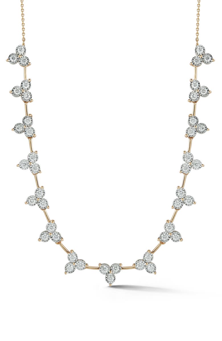 Dana Rebecca Designs Ava Bea Interval Trio Diamond Tennis Necklace, Main, color, 