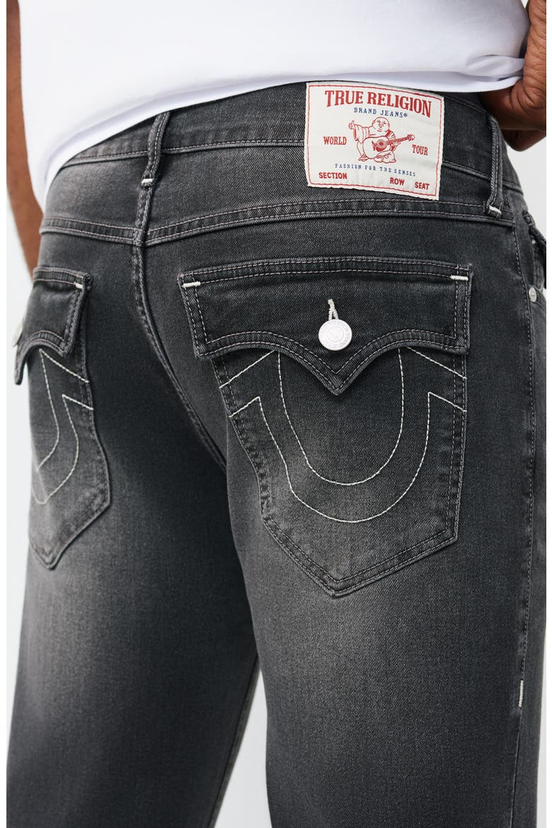 Ricky Snap Flap Straight Leg Jeans, Alternate, color, GREY GLOOMY WASH