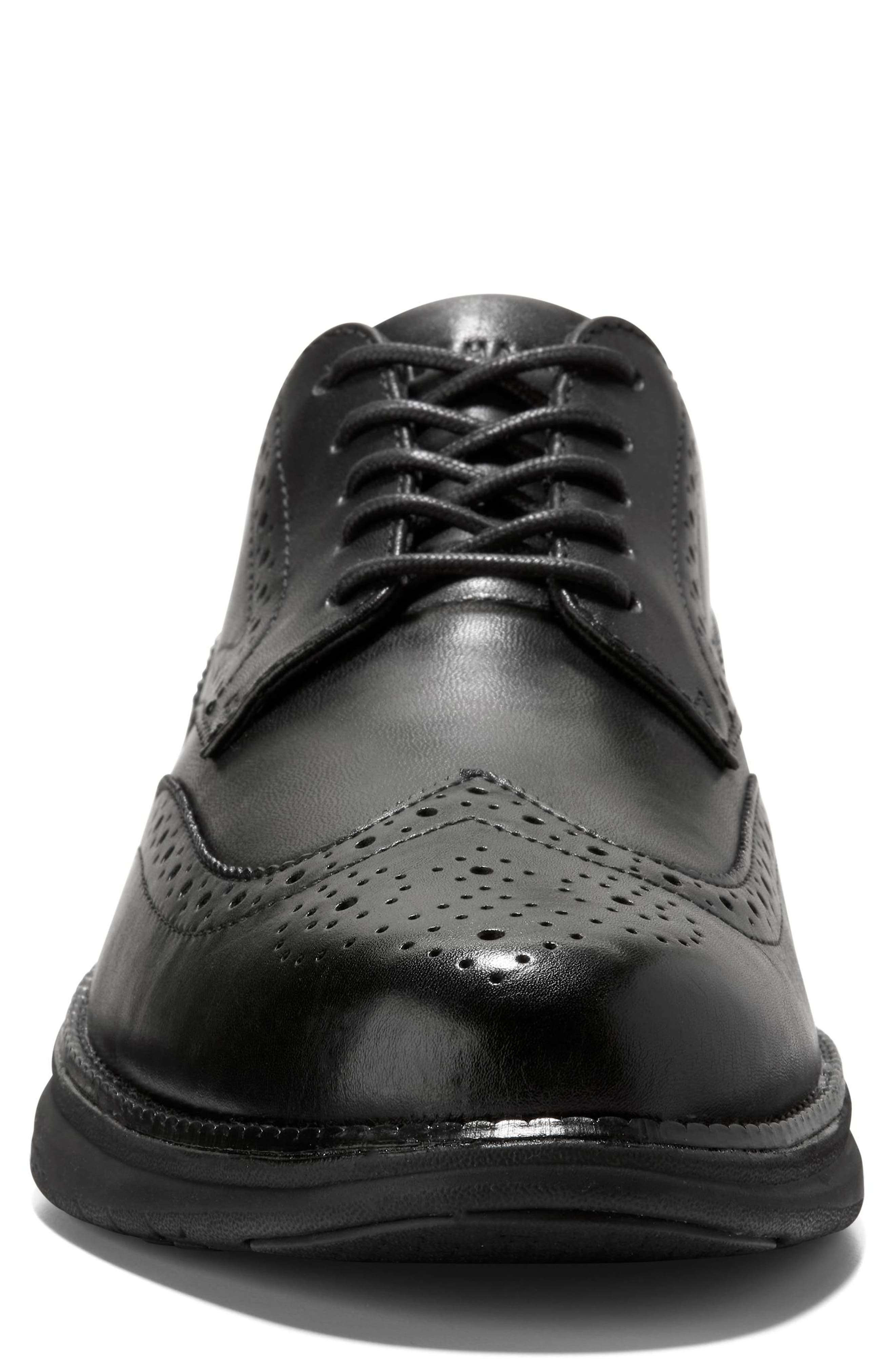 Grand Hurrion Wingtip Derby, Alternate, color, BLACK / BLACK