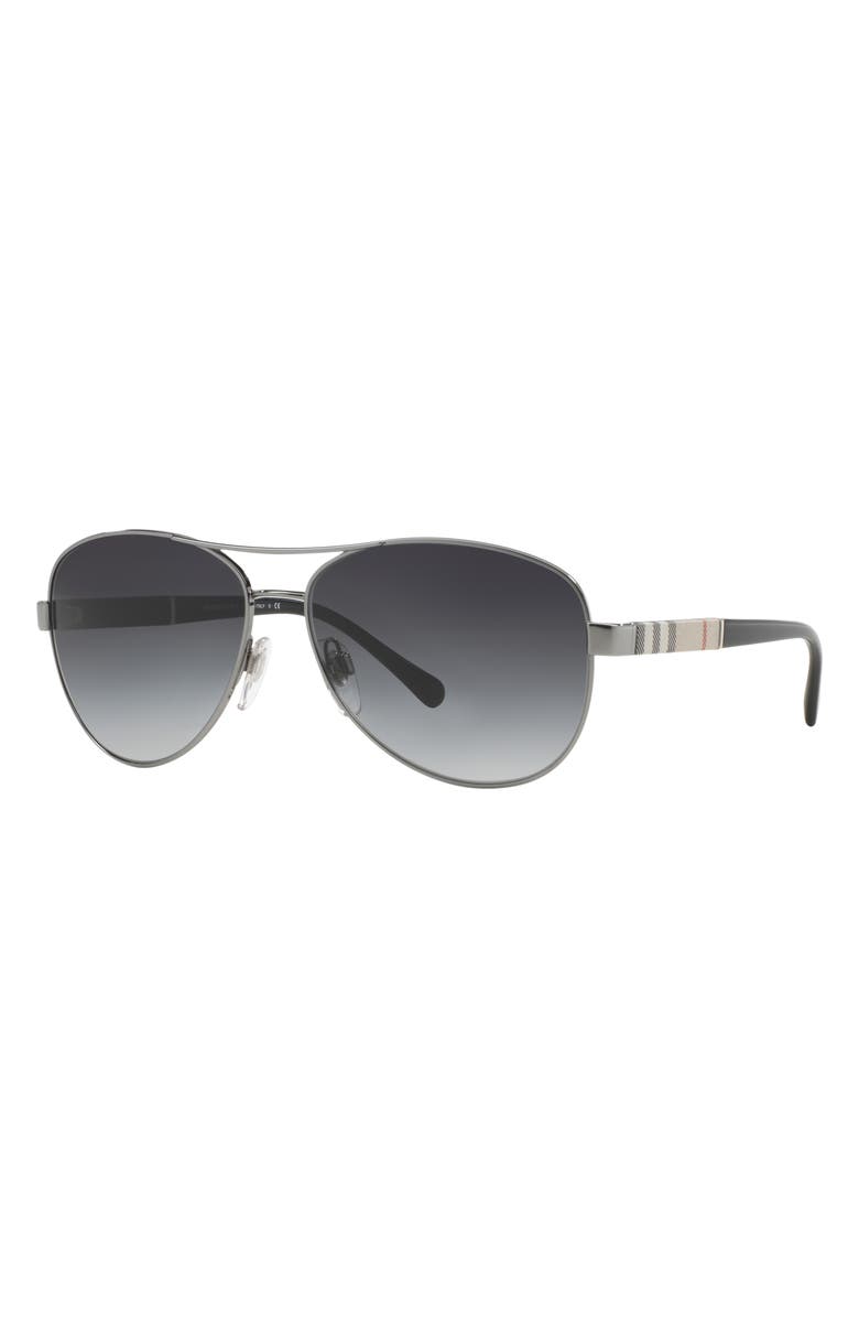 Burberry 59mm Pilot Sunglasses, Alternate, color, 