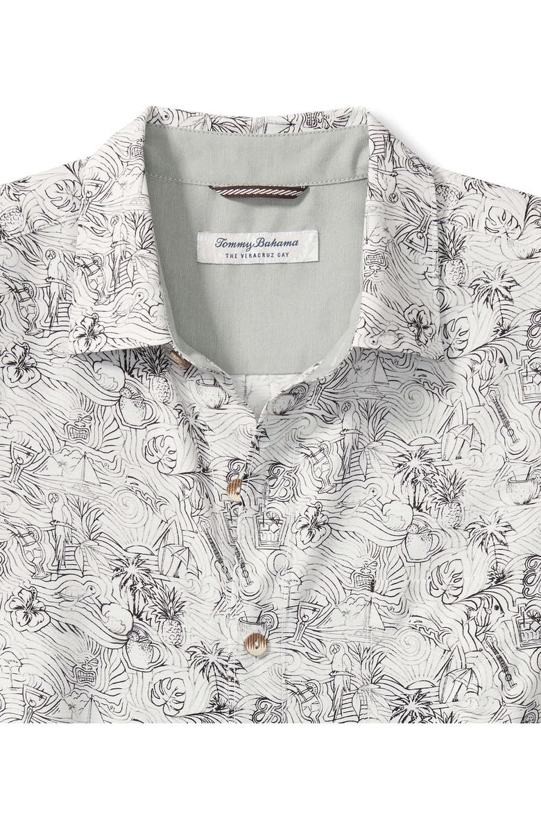 Tommy Bahama Veracruz Cay Hidden Paradise Short Sleeve Button-Up Shirt, Alternate, color,