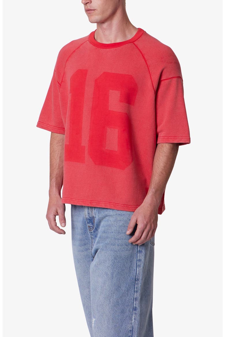 Vintage French Terry Graphic T-Shirt, Alternate, color, RED
