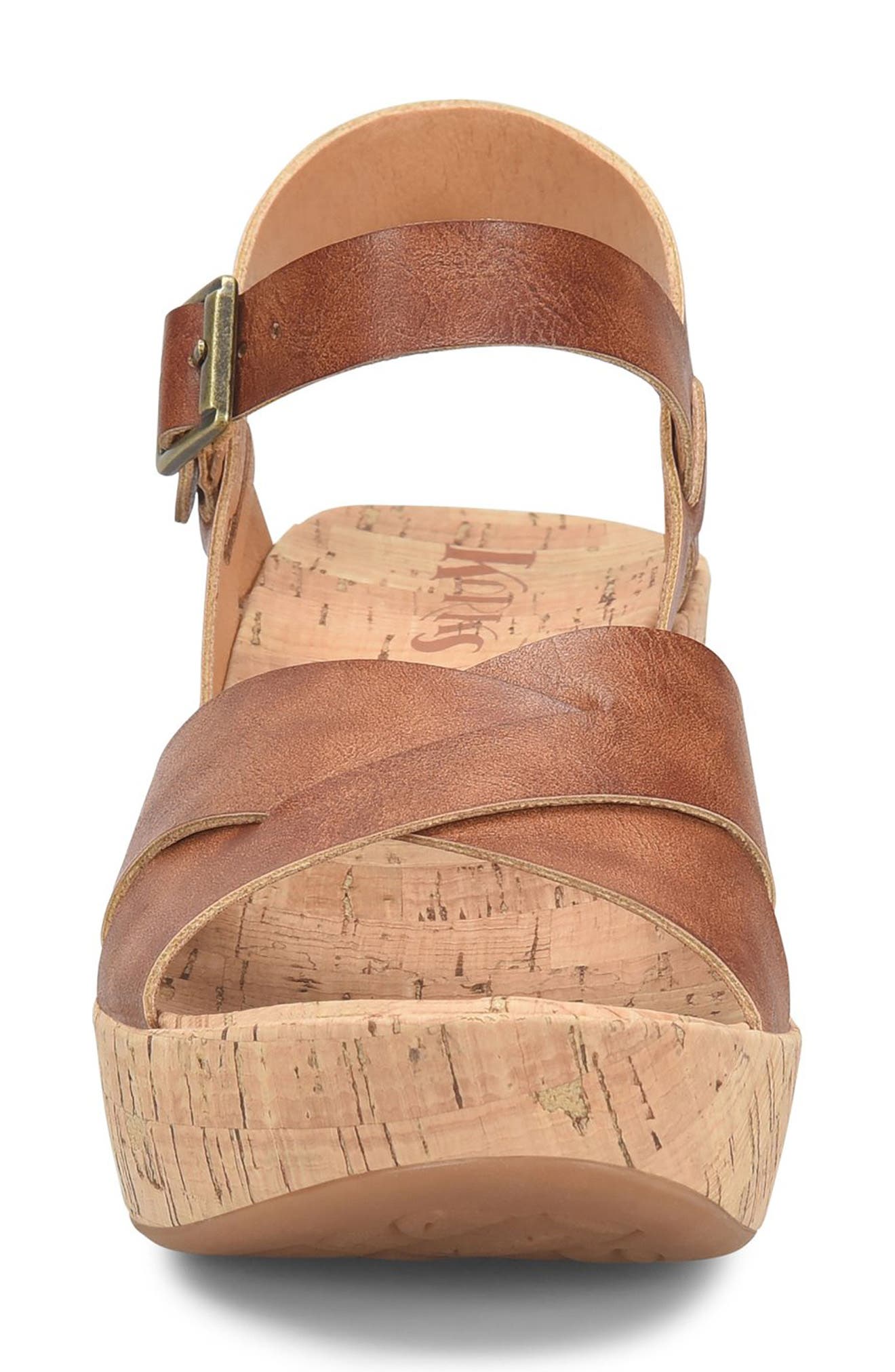 KORKS Denica Wedge Sandal, Alternate, color, Tan