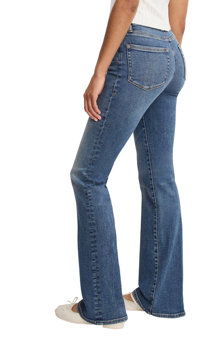 Good American Good Classic High Waist Bootcut Jeans, Alternate, color, Indigo1128