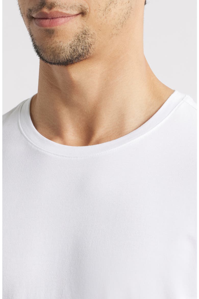Essential Pima Cotton & Modal T-Shirt, Alternate, color, WHITE