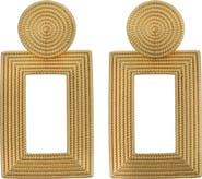 Panacea Textured Rectangle Drop Earrings