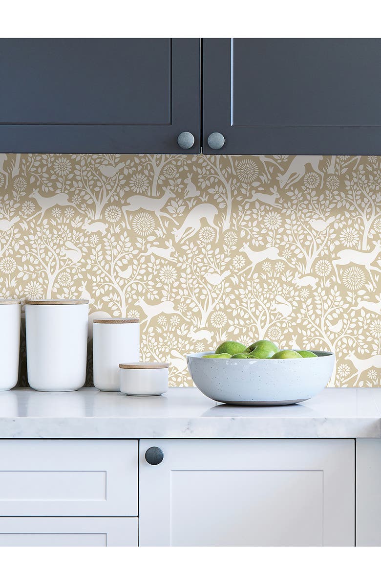Wallpops Merriment Cream Peel & Stick Wallpaper, Alternate, color, Neutral