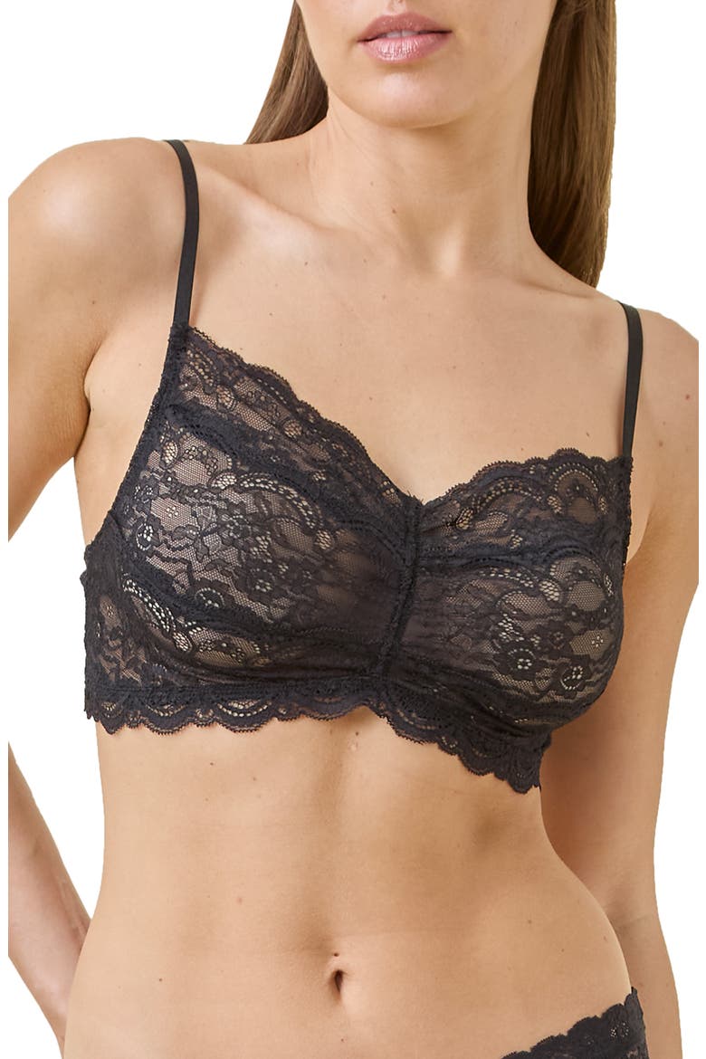 Lace Bralette, Main, color, BLACK