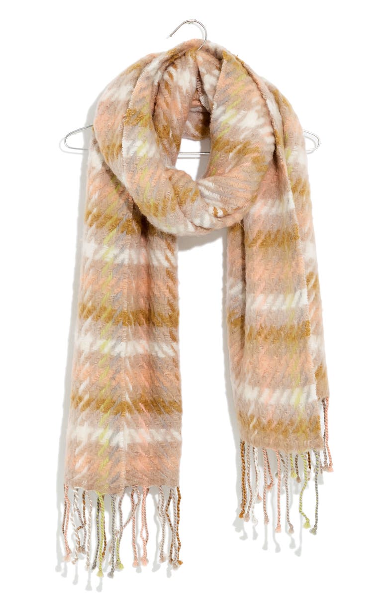 Madewell Barwell Plaid Oversize Scarf, Main, color,