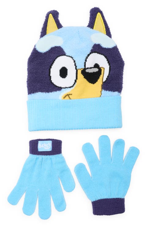 Kids' Bluey Beanie & Mittens Set