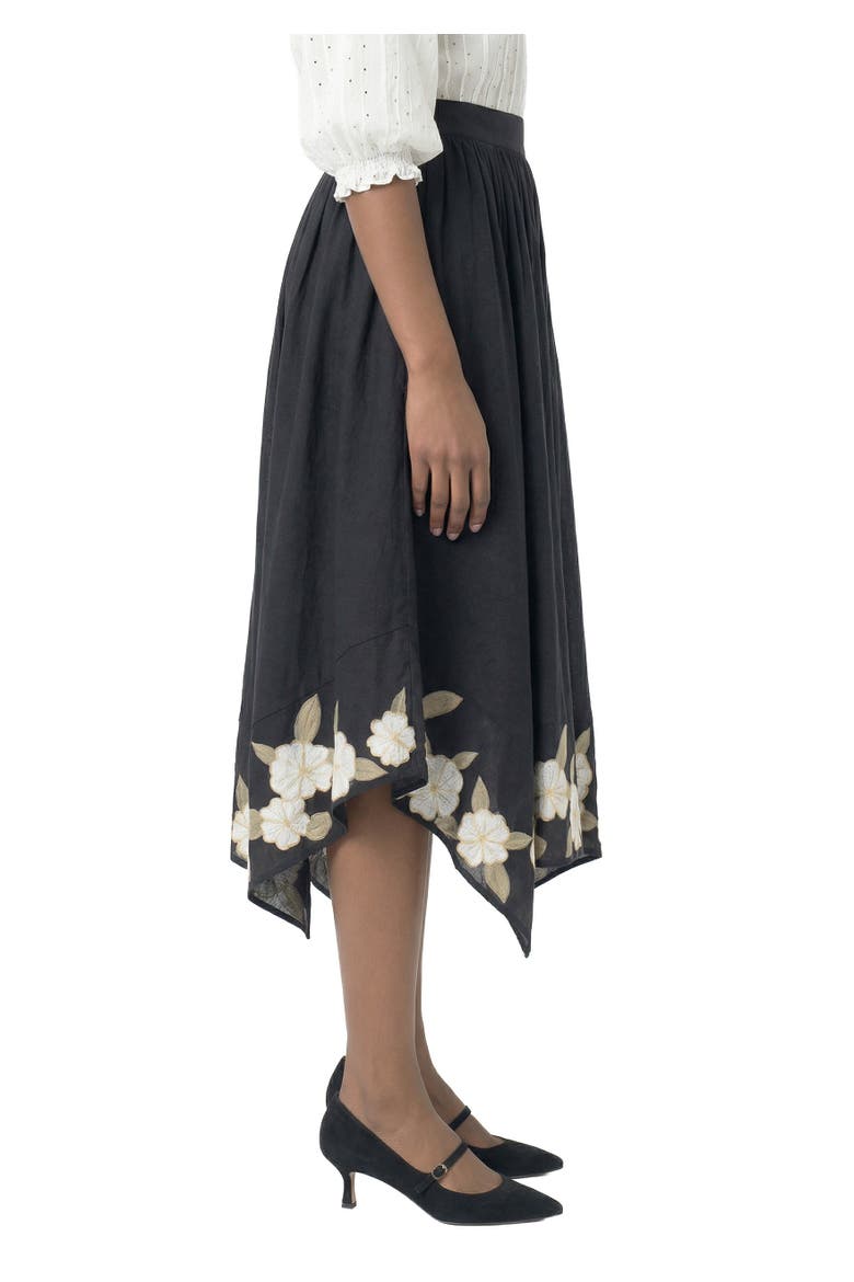 Gia Floral Skirt, Alternate, color, BLACK MULTI