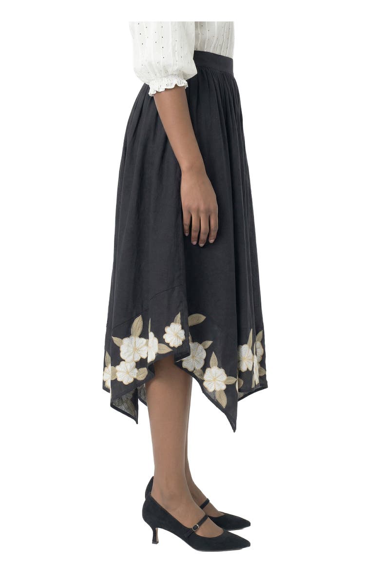 AREA STARS Gia Floral Skirt, Alternate, color, Black Multi