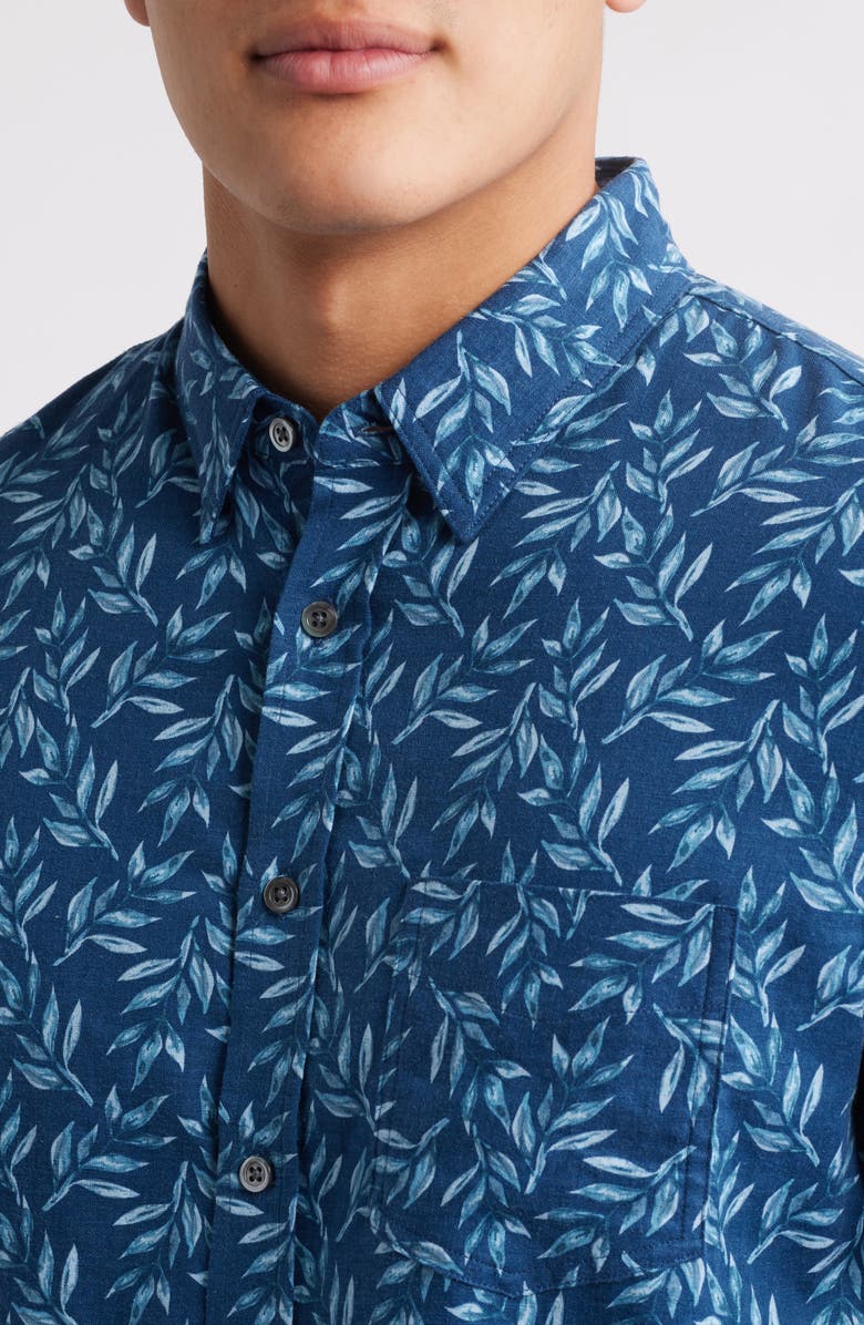 Rails Carson Short Sleeve Button-Up Shirt, Alternate, color, Falling Fronds Maritime