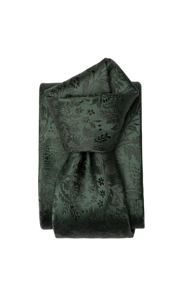 Elizabetta Goldoni - Extra Long  Silk Jacquard Tie for Men, Alternate, color, Green