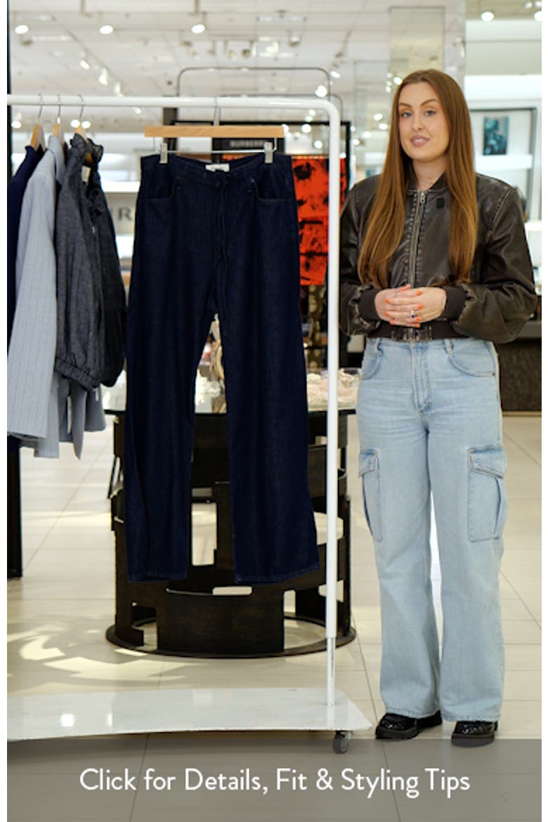 Featherweight Phoebe Drawstring Wide Leg Jeans video