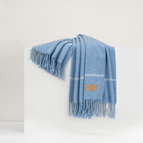 Lands Downunder Window Cashmere Throw In Blue