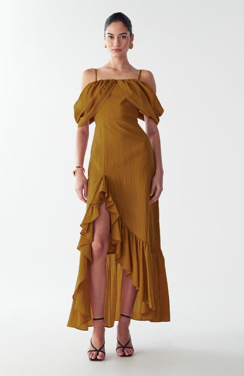 St Mrlo Shelly Maxi Dress In Brown