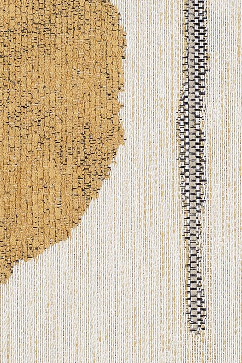Solstice Jacquard Indoor & Outdoor Woven Accent Pillow, Alternate, color, Gold