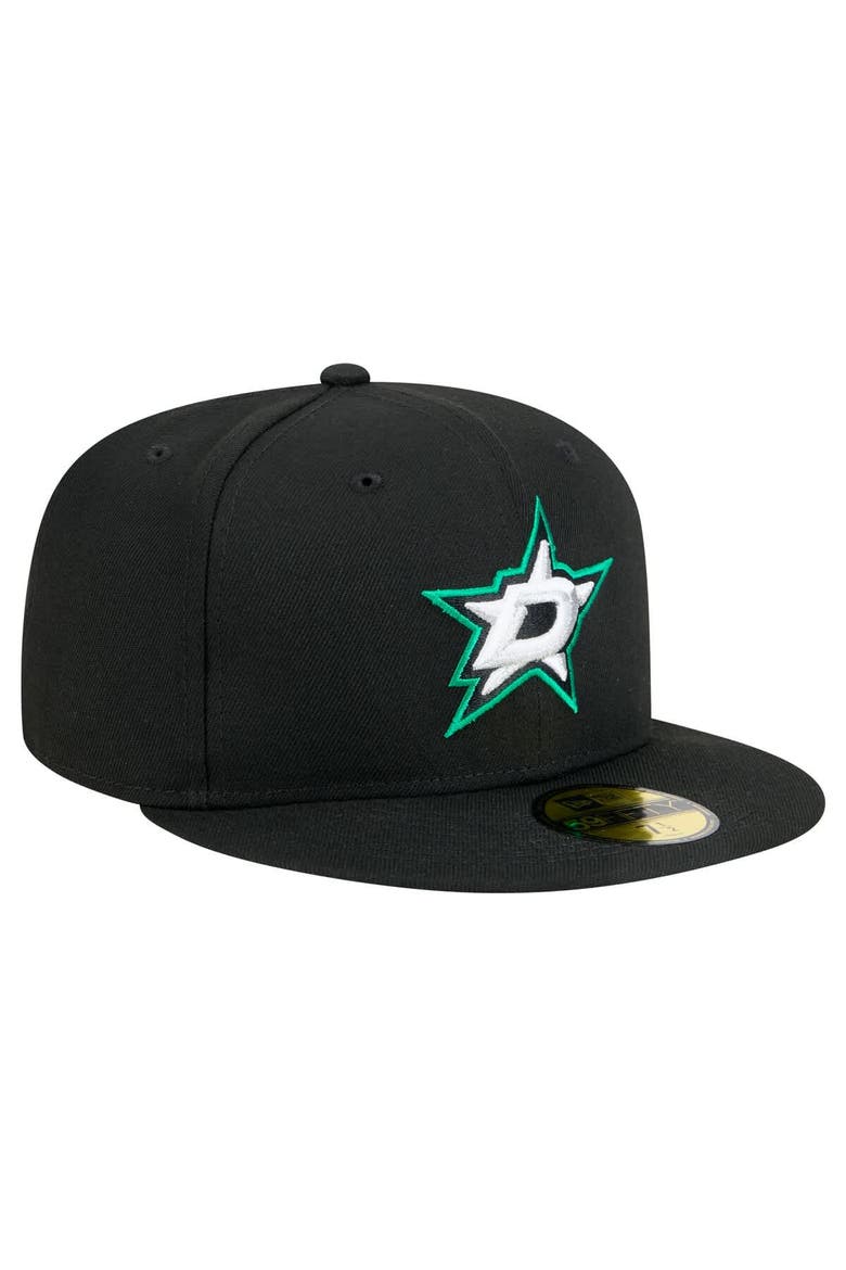Men's New Era Black Dallas Stars Core 59FIFTY Fitted Hat, Alternate, color, Black