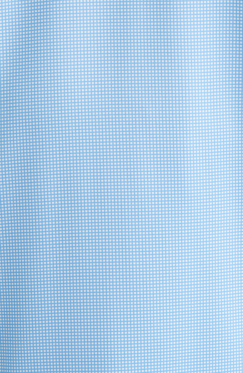 Johnston & Murphy XC+<sup>™</sup> Ace Micropattern Performance Golf Polo, Alternate, color, Light Blue/ White Gingham