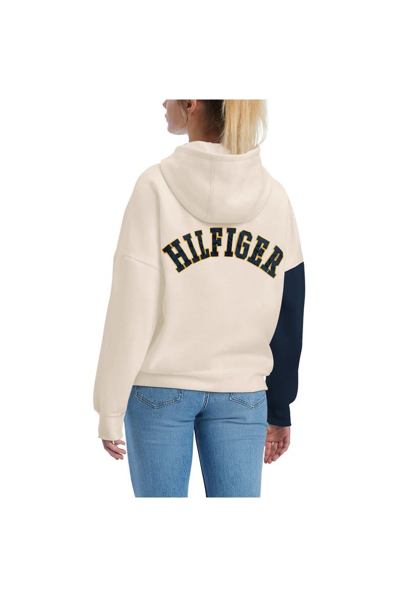 Women's Tommy Hilfiger Cream/Navy Nashville Predators Harriet Pullover Hoodie, Alternate, color, Cream