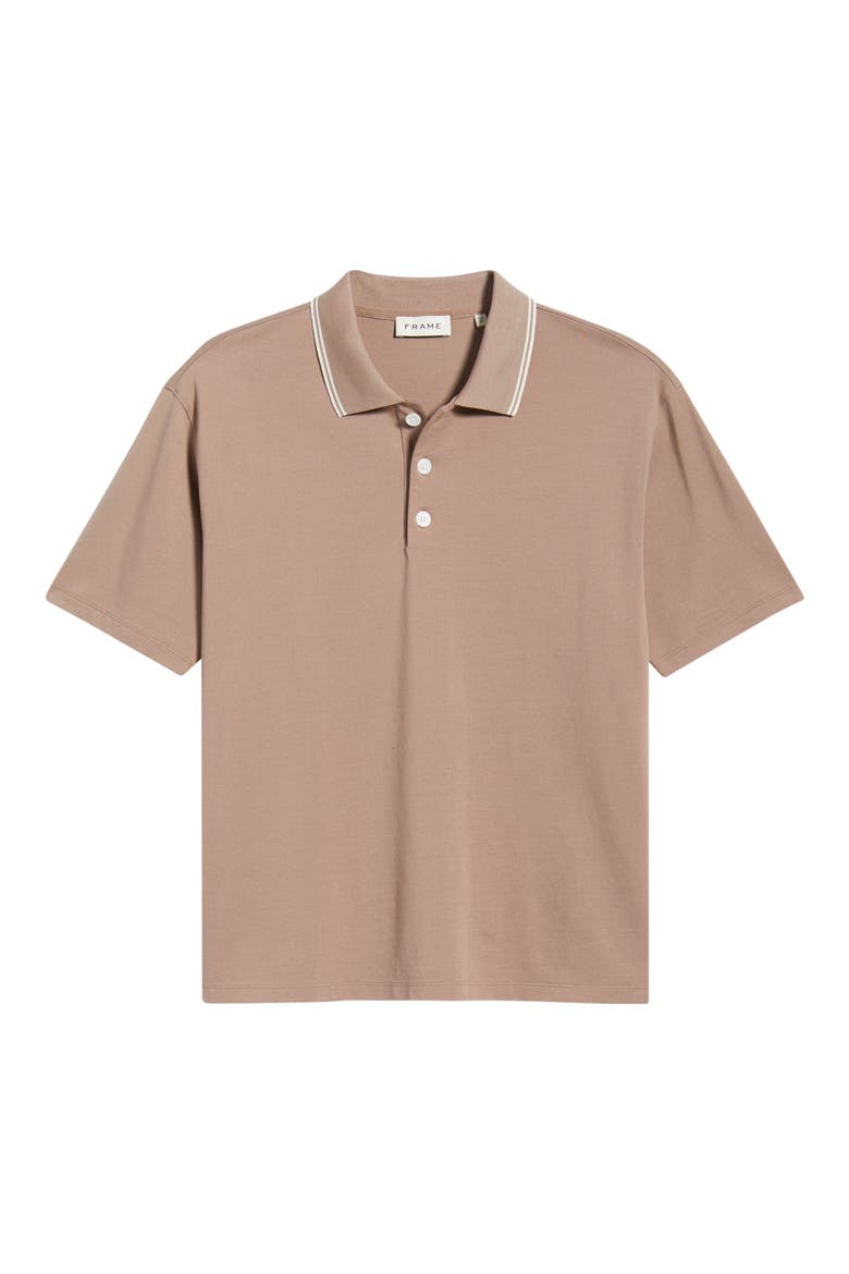 Cotton Pique Polo, Alternate, color, SMOKY MAUVE