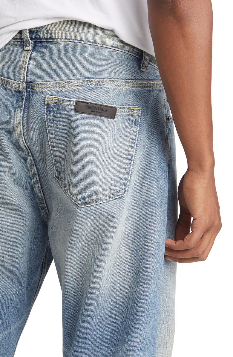Fear of God Essentials Rigid Straight Leg Jeans, Alternate, color, 