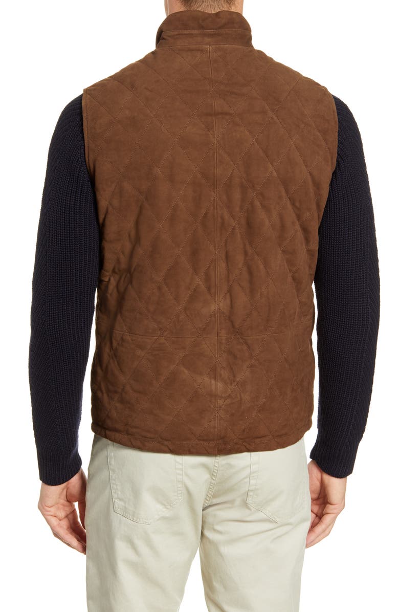Peter Millar Reversible Suede Vest, Alternate, color, 