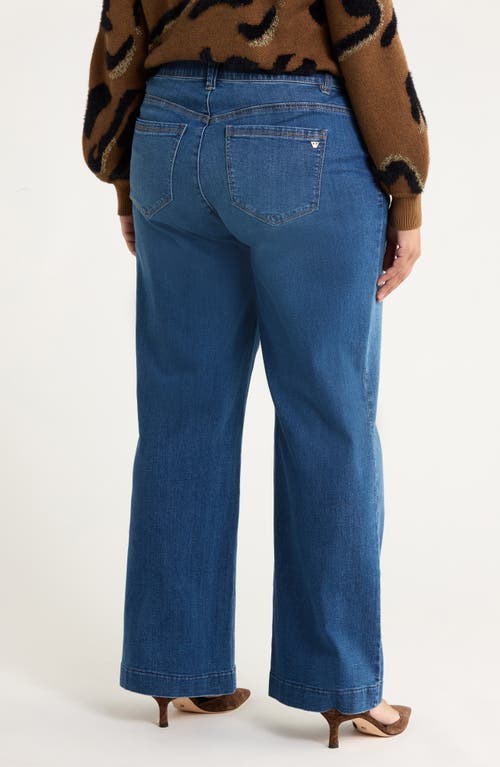 Wit & Wisdom Sam High Waist Wide Leg Jeans In Blue