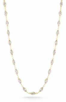 GLAZE JEWELRY 14K Gold Plated Silver Marquise Cubic Zirconia Necklace