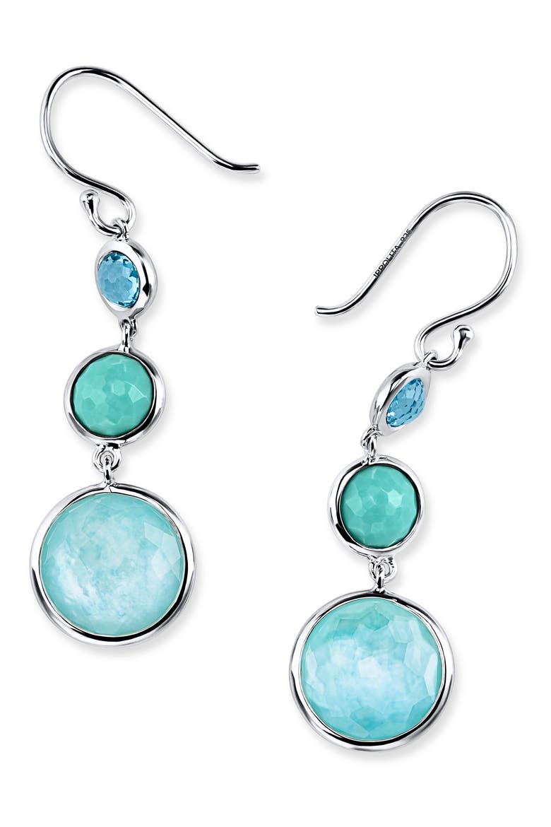 Lollipop Drop Earrings, Main, color, WATERFALL